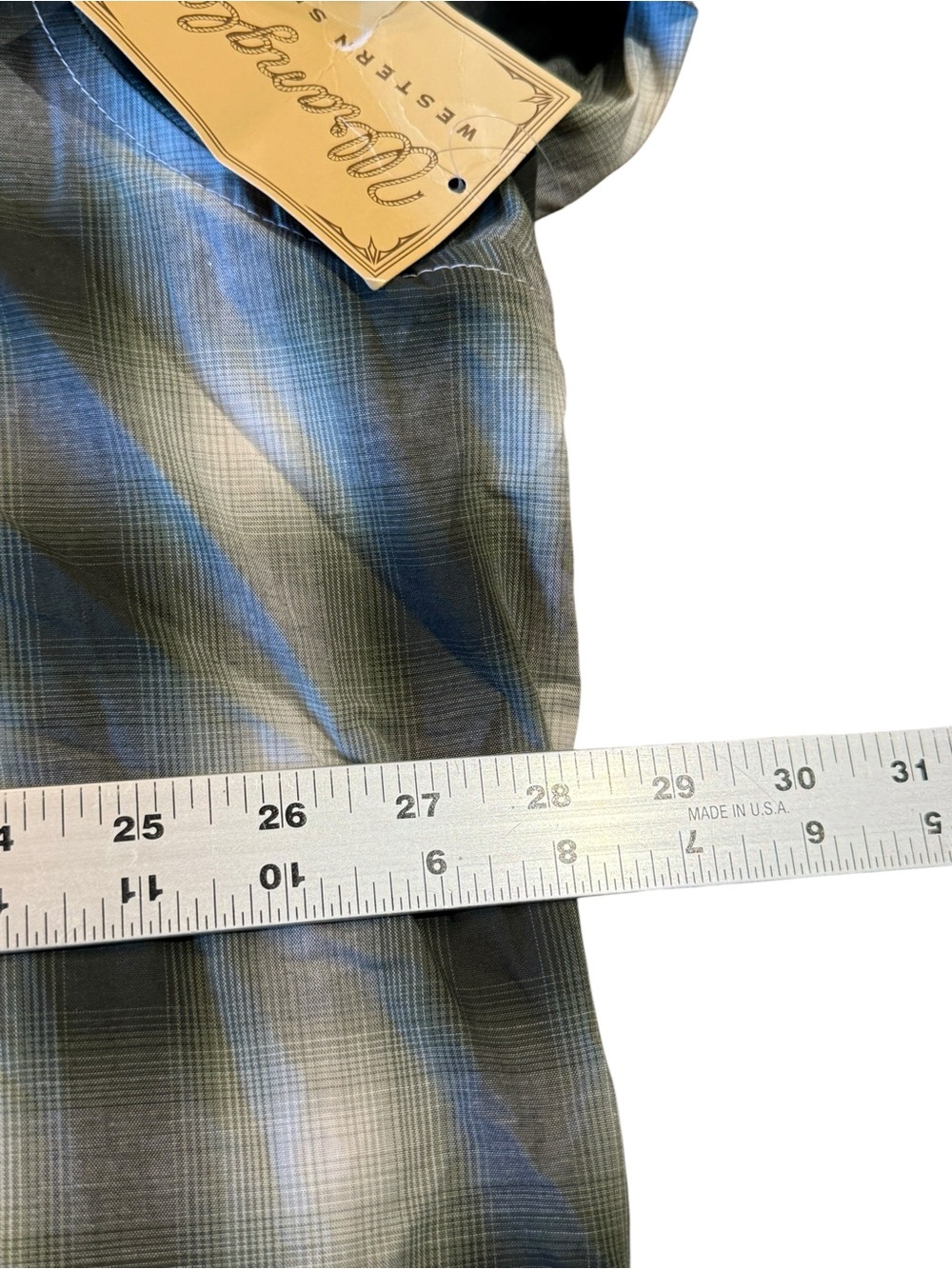Classic Black & Green Plaid Pearl Snap Western Shirt Mens XXL NWT - Picture 4 of 9